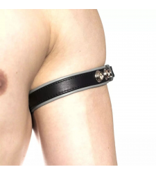 PROWLER RED Leather Bicep Band GREY